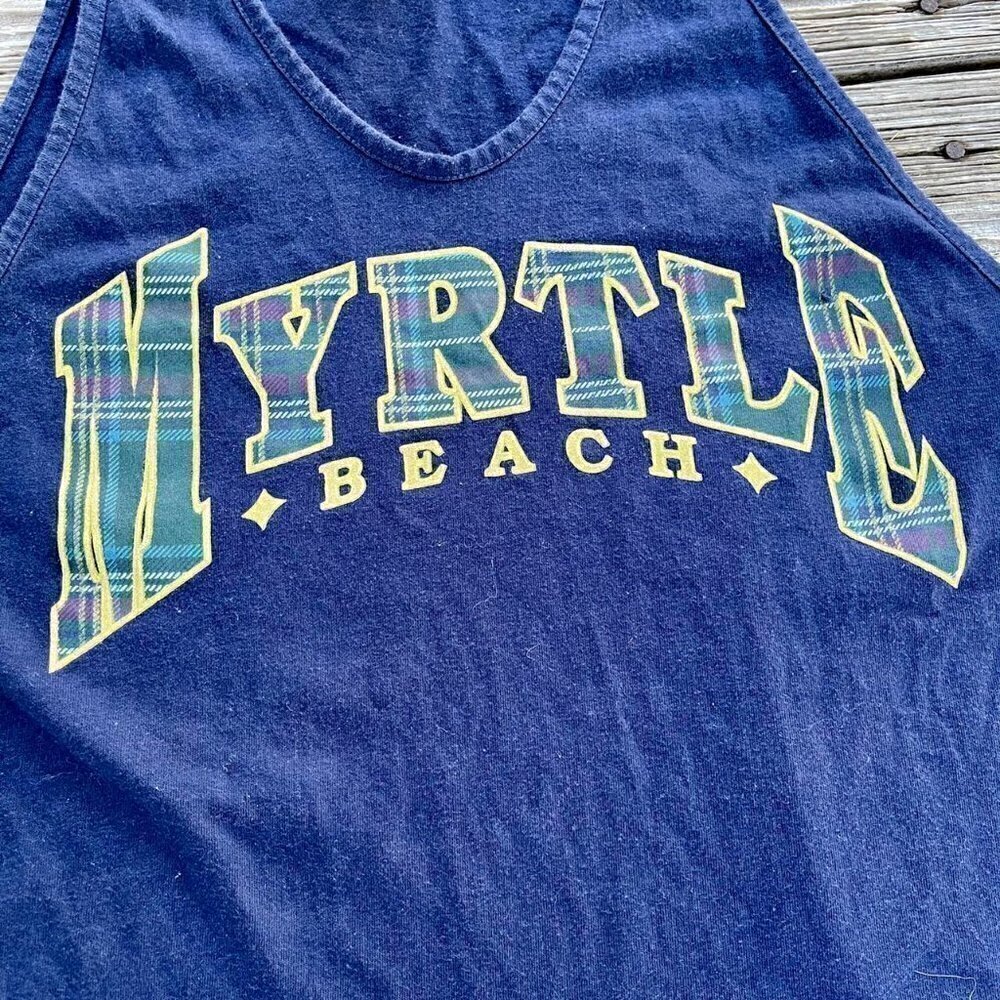 Made in USA vntg travel tourist tank top shirt - Picture 2 of 5